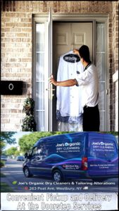 Free contactless dry cleaning pickup and delivery service in Westbury NY