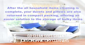 Eco-friendly cleaning of curtains and bedding in Westbury NY