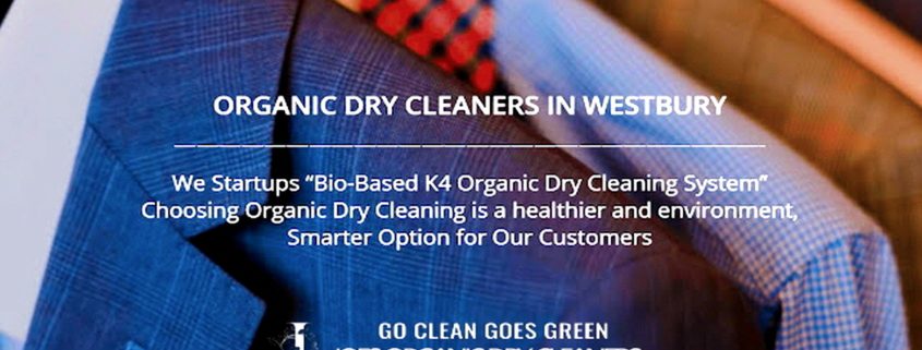 Joe’s Organic Dry Cleaners storefront and garment care services in Westbury NY