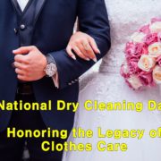 National Dry Cleaning Day bride and groom