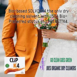 Eco-friendly SYSTEMK4 dry cleaning service inside Joe’s Organic Dry Cleaners in Westbury NY