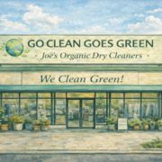 Exterior view of Joe’s Organic Dry Cleaners & Tailoring Alterations on Post Ave in Westbury, NY