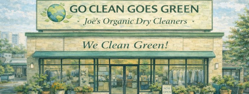 Exterior view of Joe’s Organic Dry Cleaners & Tailoring Alterations on Post Ave in Westbury, NY