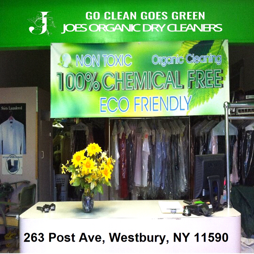 Joe's Organic Dry Cleaners & Tailors in Westbury NY Front