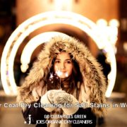 Winter coat dry cleaning for salt stains in Westbury NY