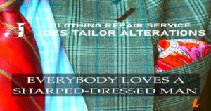 Clothing alterations and tailoring repairs at Joe’s in Westbury NY