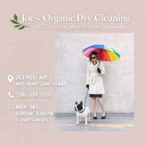 Spring formalwear dry cleaning and alterations at Joe’s Cleaners in Westbury NY
