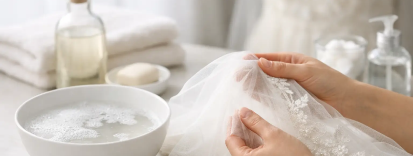 How to Clean Wedding Veil Without Damage
