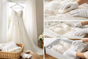 A Bridal Gown Preservation Example, Step by Step