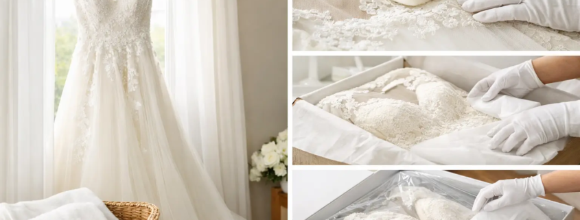 A Bridal Gown Preservation Example, Step by Step
